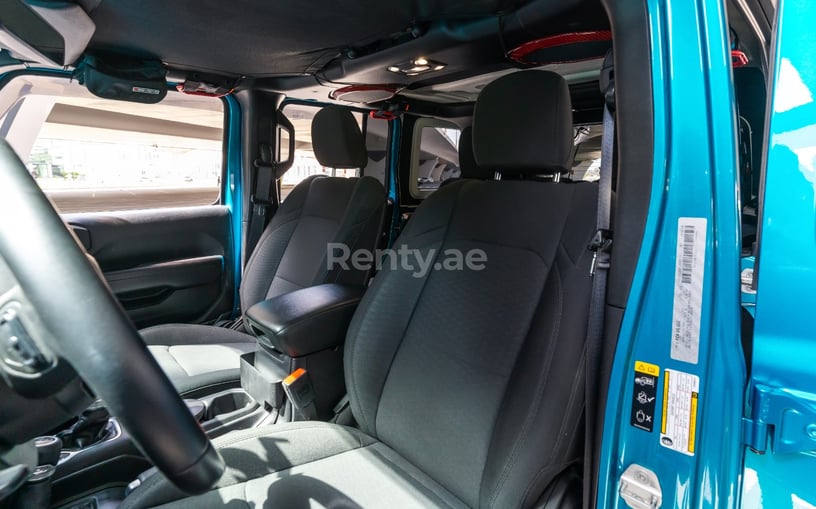 Jeep Wrangler Limited Sport Edition convertible (Blau), 2020  zur Miete in Abu Dhabi