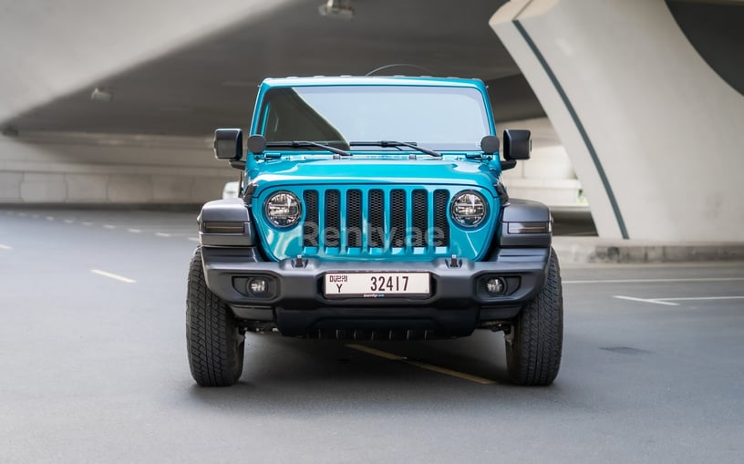 Jeep Wrangler Limited Sport Edition convertible (Blau), 2020  zur Miete in Sharjah