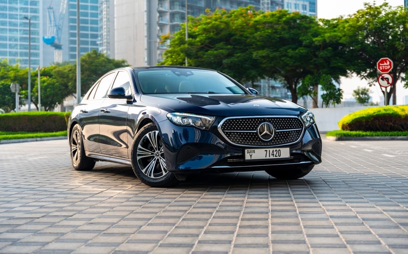 Mercedes E200 (Blue), 2025 - leasing offers in Abu Dhabi