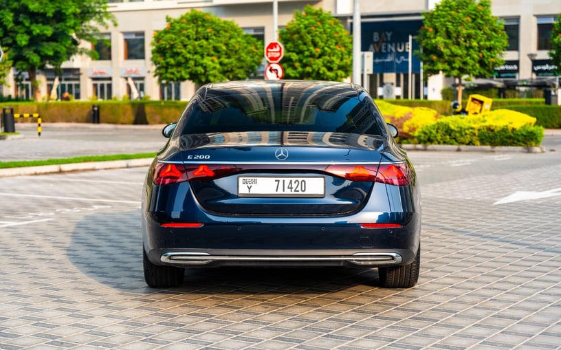 Mercedes E200 (Blue), 2025 - leasing offers in Abu Dhabi