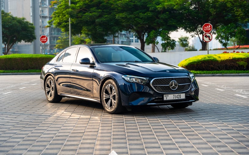 Mercedes E200 (Blue), 2025 - leasing offers in Abu Dhabi