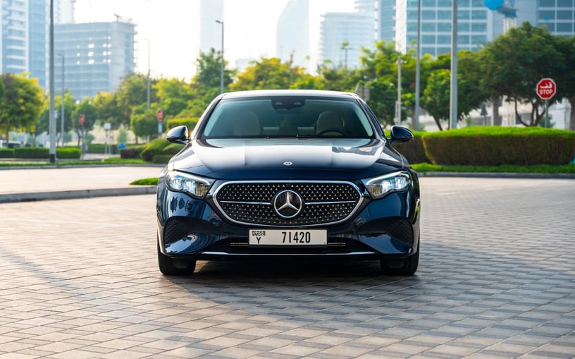 Mercedes E200 (Blue), 2025 - leasing offers in Abu Dhabi