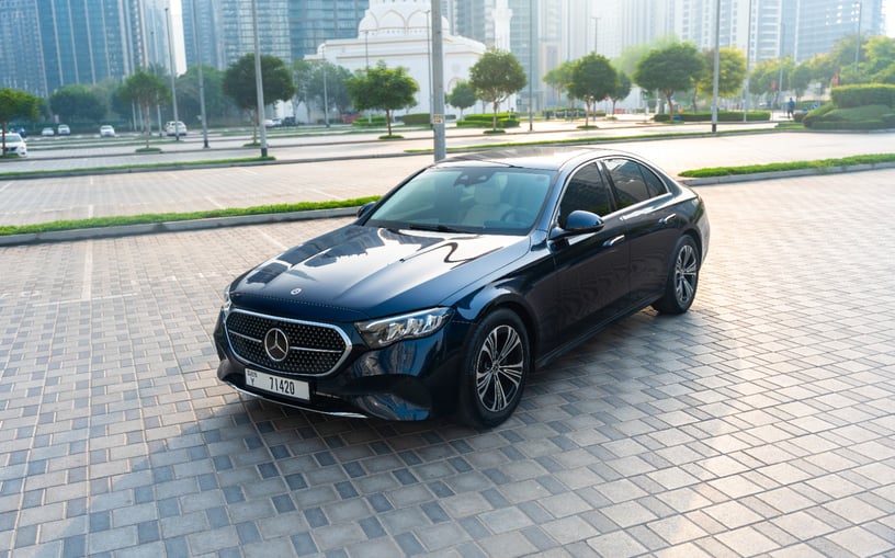 Mercedes E200 (Blue), 2025 - leasing offers in Abu Dhabi