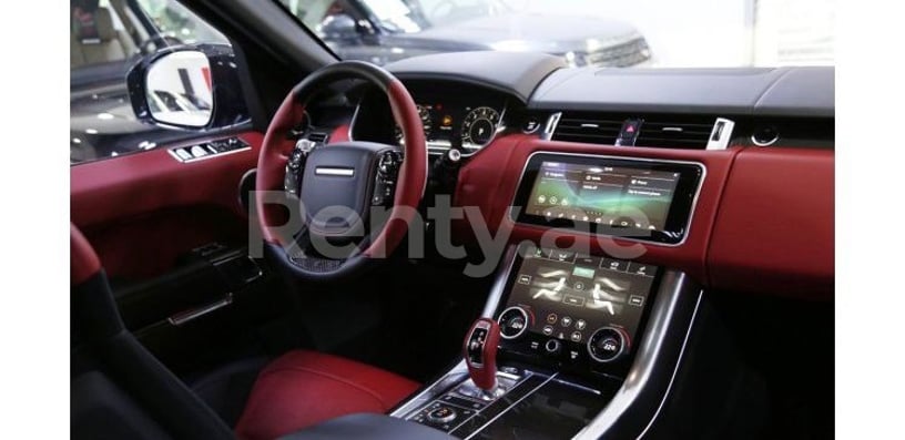 Range Rover Sport SVR (Bleue), 2021 &agrave; louer &agrave; Duba&iuml;