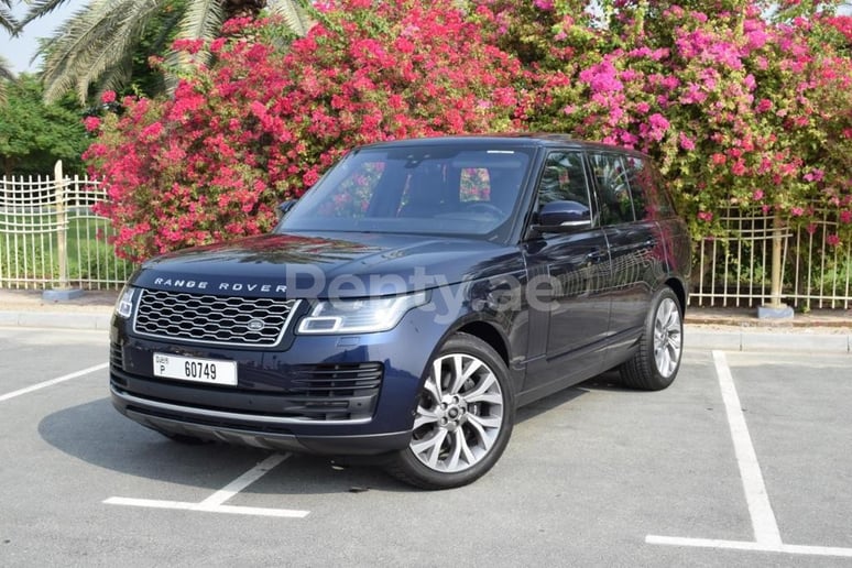 Dubai'de kiralık Range Rover Vogue (Mavi), 2019