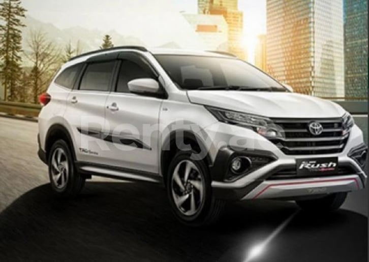 Toyota Rush (Bright White), 2019 for rent in Dubai