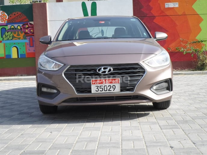 Hyundai Accent (Brown), 2018 for rent in Dubai