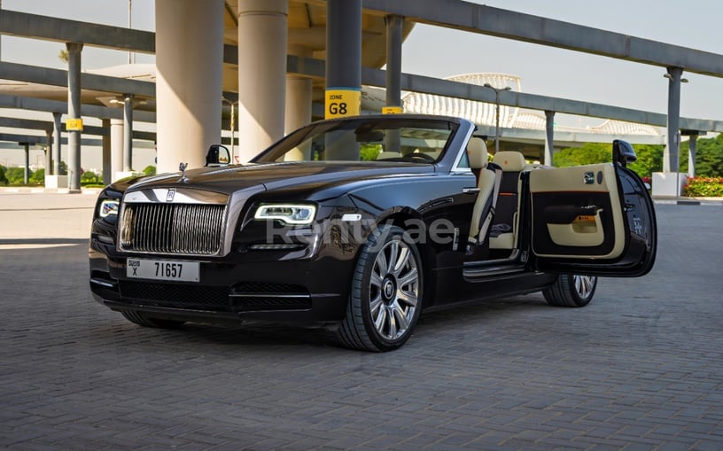 Abu Dabi'de kiralık Rolls Royce Dawn (Koyu Kahverengi), 2018