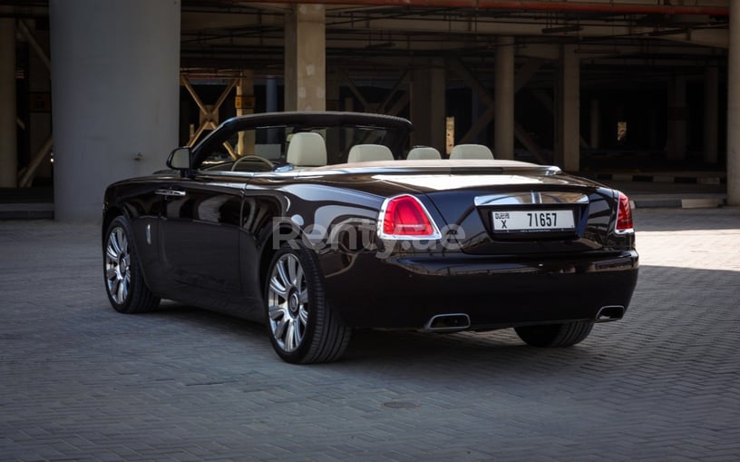 Abu Dabi'de kiralık Rolls Royce Dawn (Koyu Kahverengi), 2018