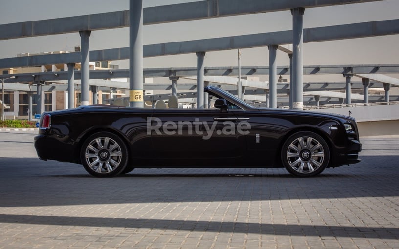 Abu Dabi'de kiralık Rolls Royce Dawn (Koyu Kahverengi), 2018