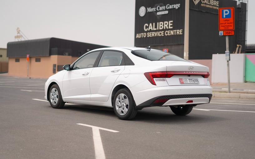 Hyundai Accent (White), 2024 for rent in Dubai