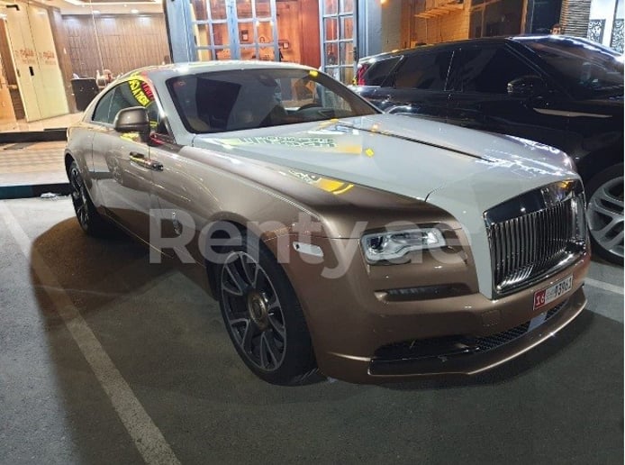 Rolls Royce Wraith (Gold), 2019  zur Miete in Abu Dhabi