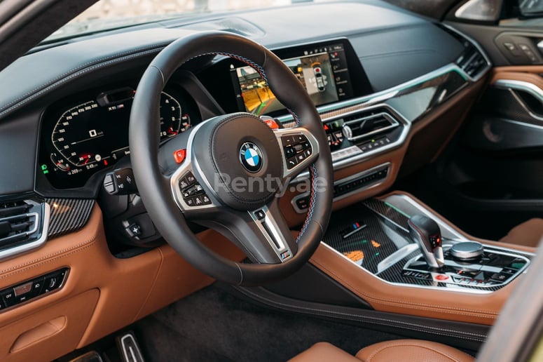 BMW X6 M Competition (Green), 2022 for rent in Abu Dhabi