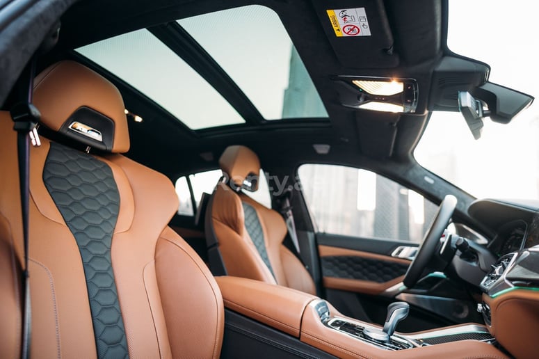 BMW X6 M Competition (Green), 2022 for rent in Abu Dhabi