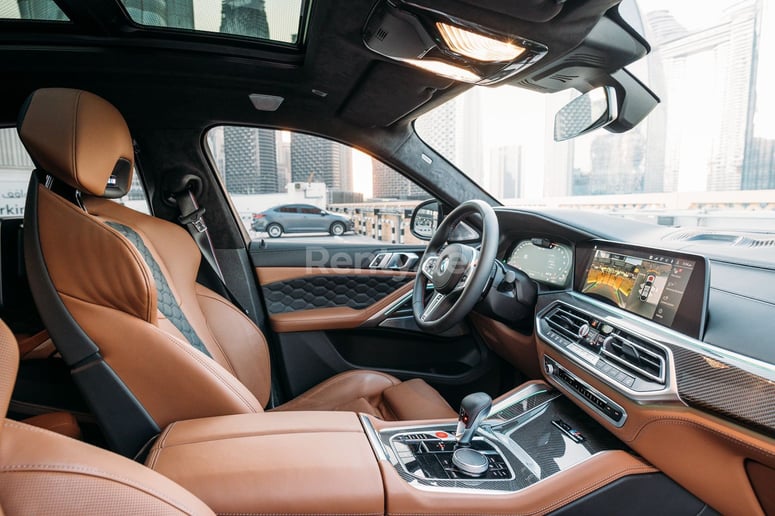 BMW X6 M Competition (Green), 2022 for rent in Abu Dhabi