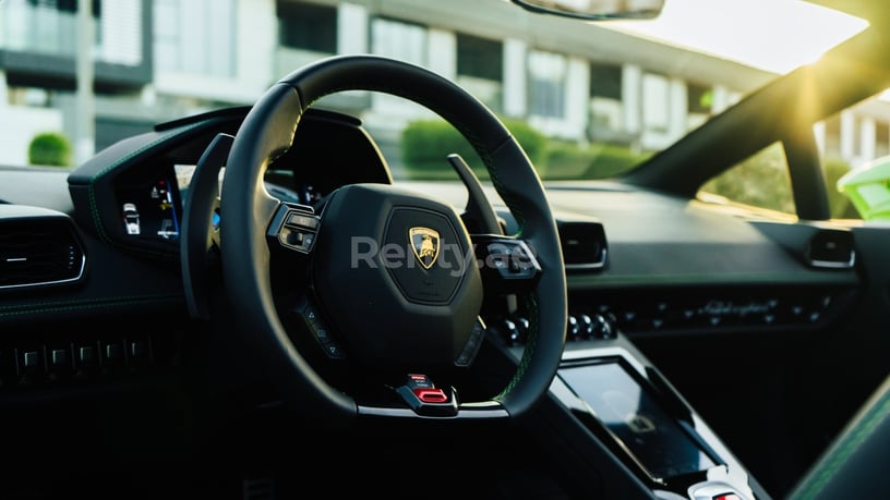Lamborghini Evo Spyder (Green), 2022 for rent in Dubai