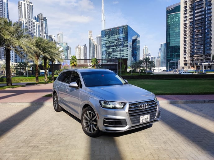 Audi Q7 (Grey), 2019 for rent in Dubai