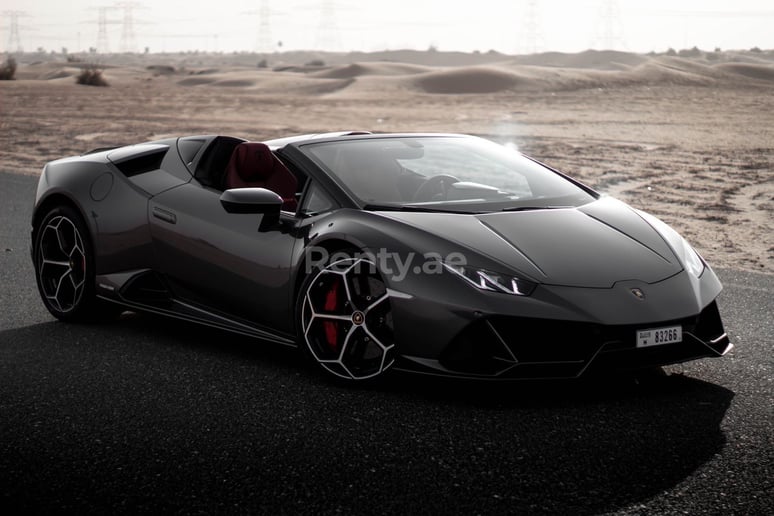 Lamborghini Evo Spyder (Gris), 2021 para alquiler en Dub&aacute;i