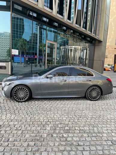 Mercedes C200 (Grey), 2022 for rent in Dubai