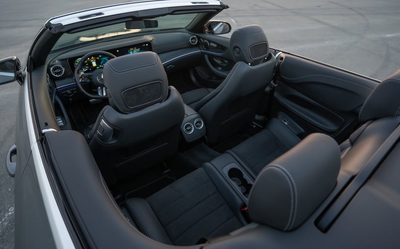 Mercedes E200 Cabrio (Темно-серый), 2022 - предложения по лизингу в Шарджа