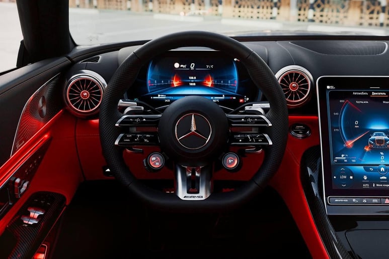 Mercedes SL63 AMG (Grau), 2023  zur Miete in Abu Dhabi