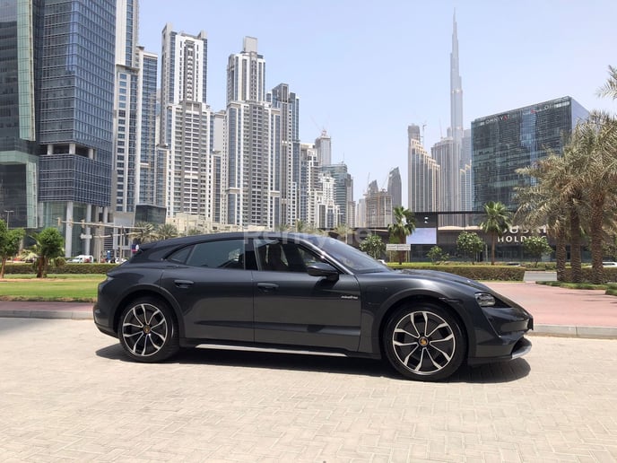 Porsche Taycan (Grey), 2022 for rent in Dubai