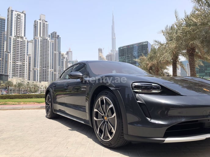 Porsche Taycan (Grey), 2022 for rent in Dubai