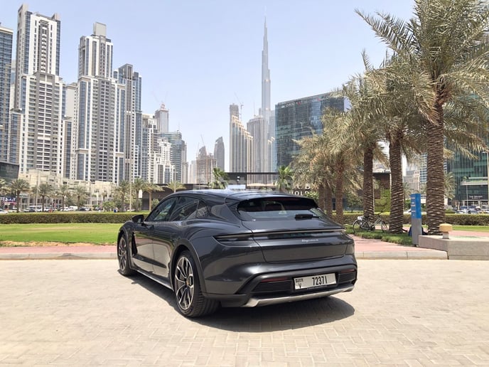 Porsche Taycan (Grey), 2022 for rent in Dubai