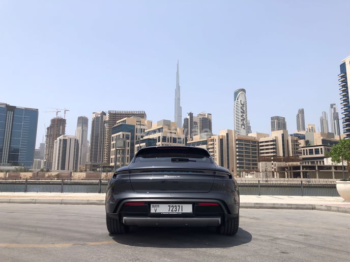 Porsche Taycan (Grey), 2022 for rent in Dubai