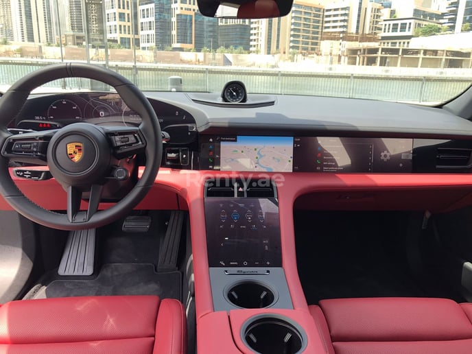 Porsche Taycan (Grey), 2022 for rent in Dubai