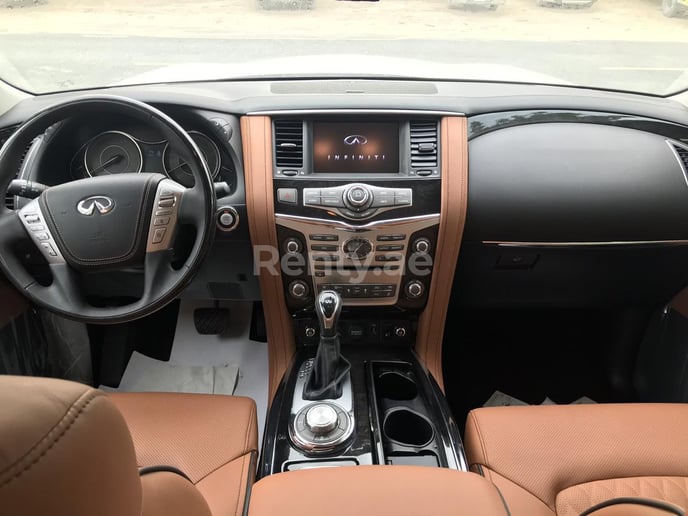 Infiniti QX80 (White), 2019 for rent in Dubai