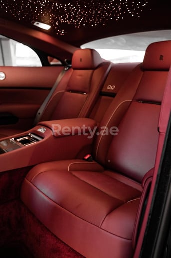 Rolls Royce Wraith Black Badge (Maroon), 2019 for rent in Ras Al Khaimah