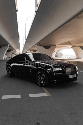 Rolls Royce Wraith Black Badge (Maroon), 2019 for rent in Ras Al Khaimah