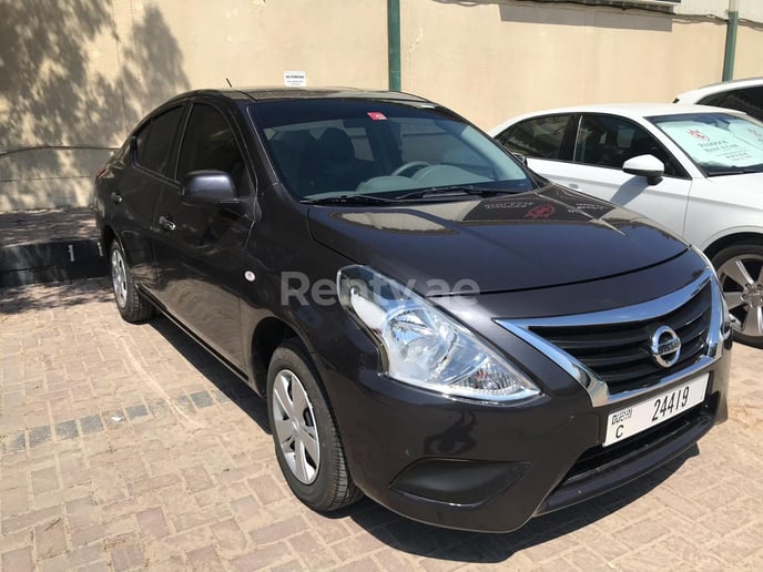 Nissan Sunny (Dark Grey), 2013 for rent in Dubai