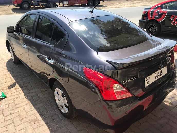 Nissan Sunny (Dark Grey), 2013 for rent in Dubai