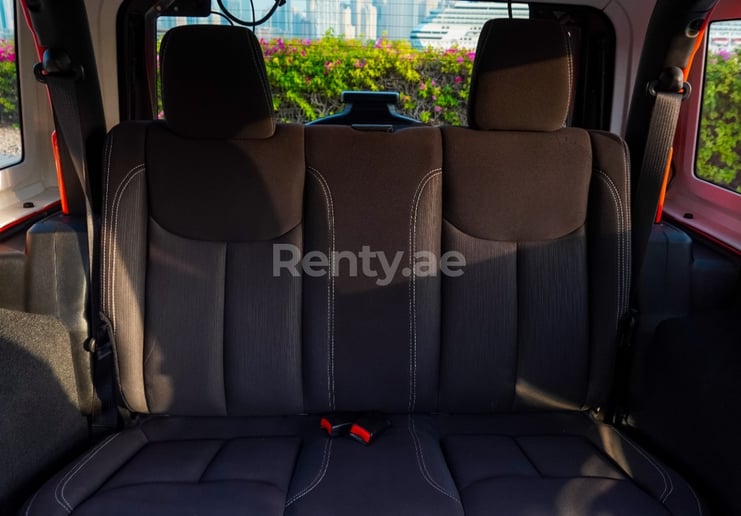 Jeep Wrangler (Orange), 2018 for rent in Dubai