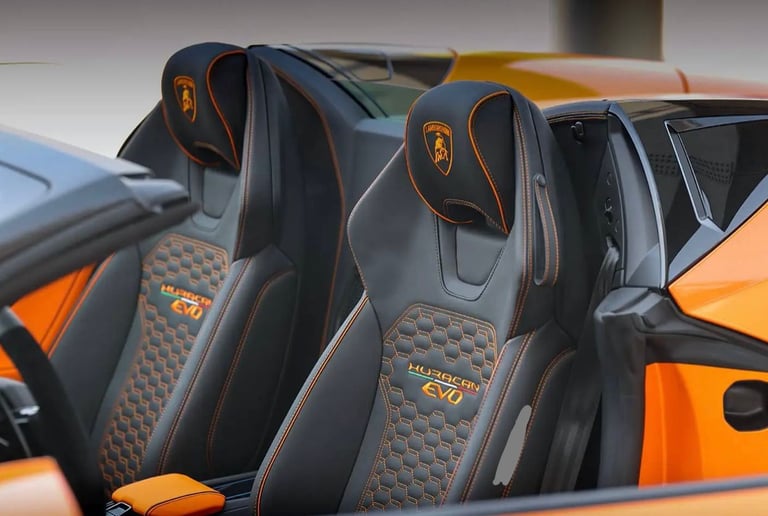 Lamborghini Huracan Evo Spyder (Orange), 2020  zur Miete in Abu Dhabi