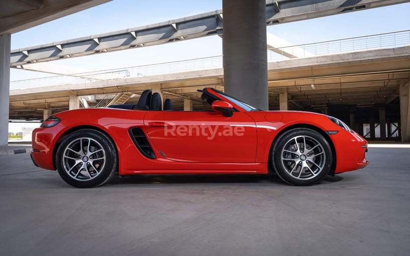Porsche Boxster 718 (Orange), 2020 for rent in Abu Dhabi
