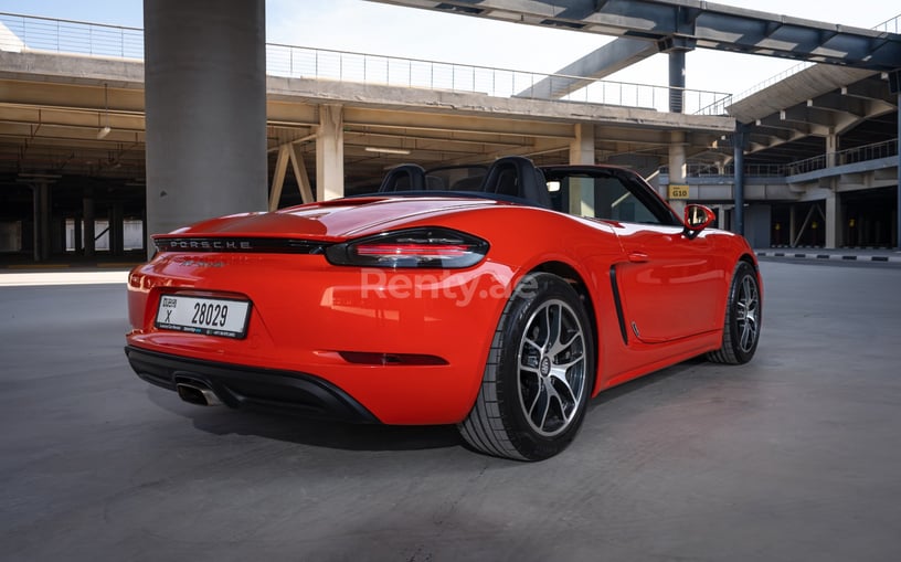 Porsche Boxster 718 (Orange), 2020 for rent in Abu Dhabi