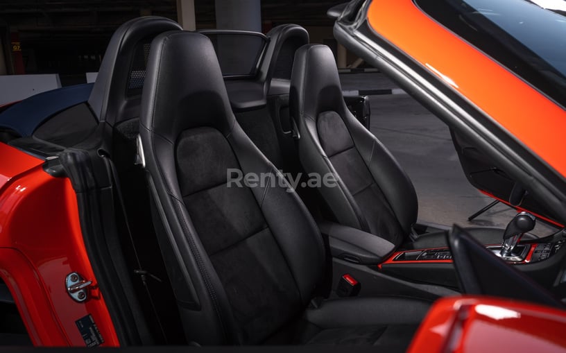 Porsche Boxster 718 (Orange), 2020 for rent in Abu Dhabi