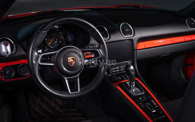 Porsche Boxster 718 (Orange), 2020 for rent in Abu Dhabi