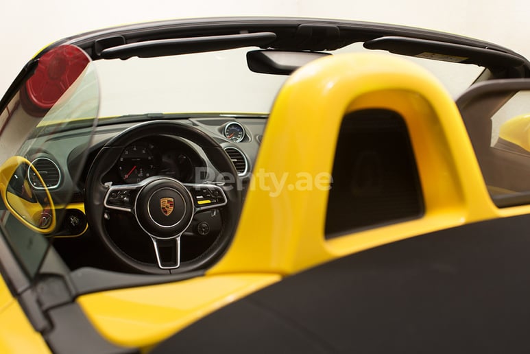 Porsche Boxster 718 (Yellow), 2017 for rent in Dubai