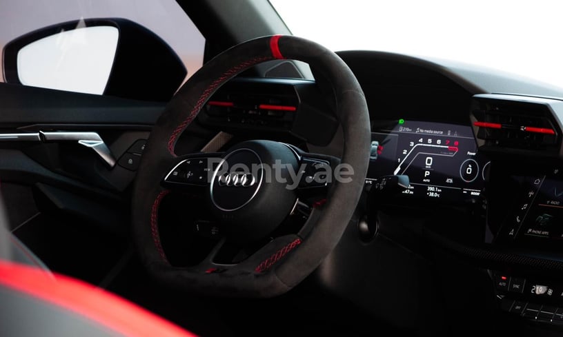 Audi RS3 Red Pack Carbon (Red), 2022 for rent in Ras Al Khaimah