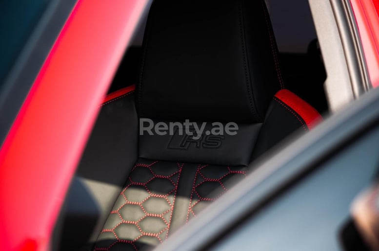 Audi RS3 Red Pack Carbon (Red), 2022 for rent in Ras Al Khaimah