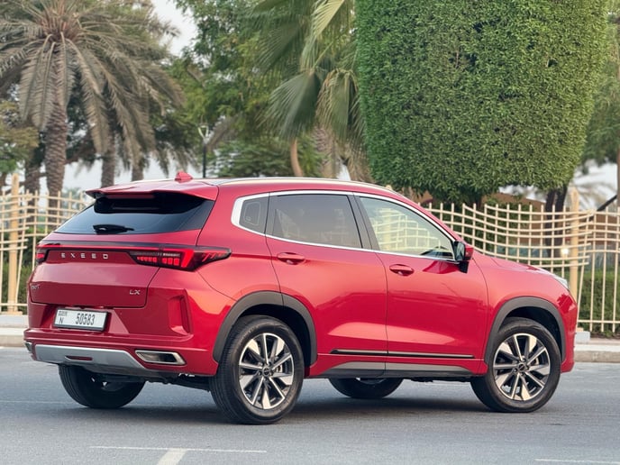 Exeed LX (Red), 2024 for rent in Dubai