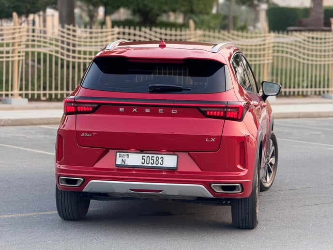 Exeed LX (Red), 2024 for rent in Dubai