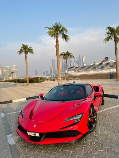 Ferrari SF90 (Red), 2021 for rent in Dubai