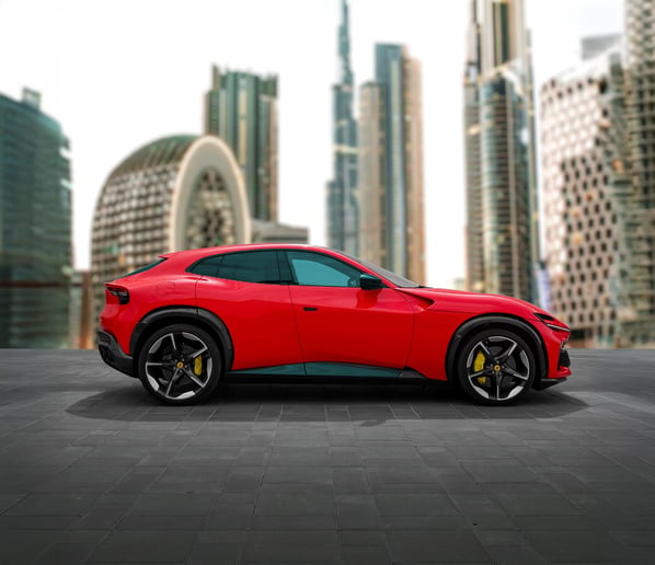 Ferrari Purosangue (rojo), 2025 para alquiler en Ras Al Khaimah