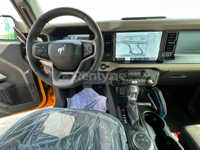 Ford Bronco Wildtrak 2021 (Yellow), 2021 for rent in Dubai