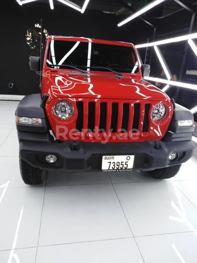 Jeep Wrangler (Rosso), 2018 in affitto a Dubai